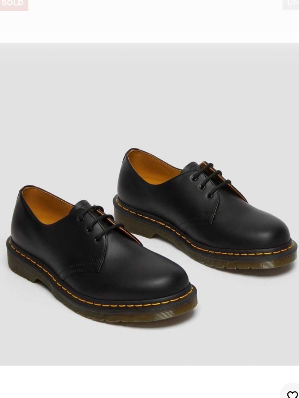DR. MARTENS 1461 SMOOTH LEATHER OXFORD SHOES MENS SIZE 7 EUC